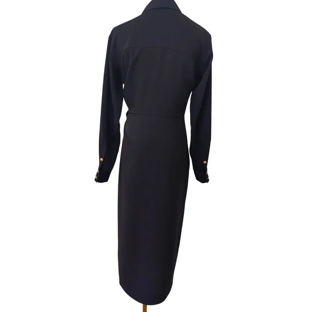 Veronica Beard Wright Midi Button Down Collared Dress US 6 - Picture 11 of 12